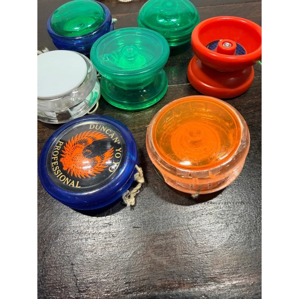 7 Vintage Duncan YoYo‎ Factory Toshiba L3 Yo Yos Translucent Colors